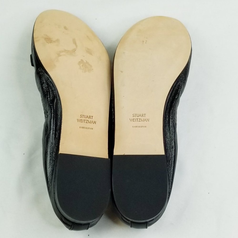 🔥 Stuart Weitzman Black Flats with Bow - Picture 12 of 12